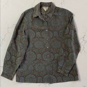 Barry Bricken silk long sleeve blouse